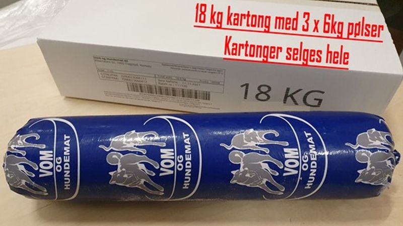 VOM TASTE kylling 18 kg kartong (abonnement)