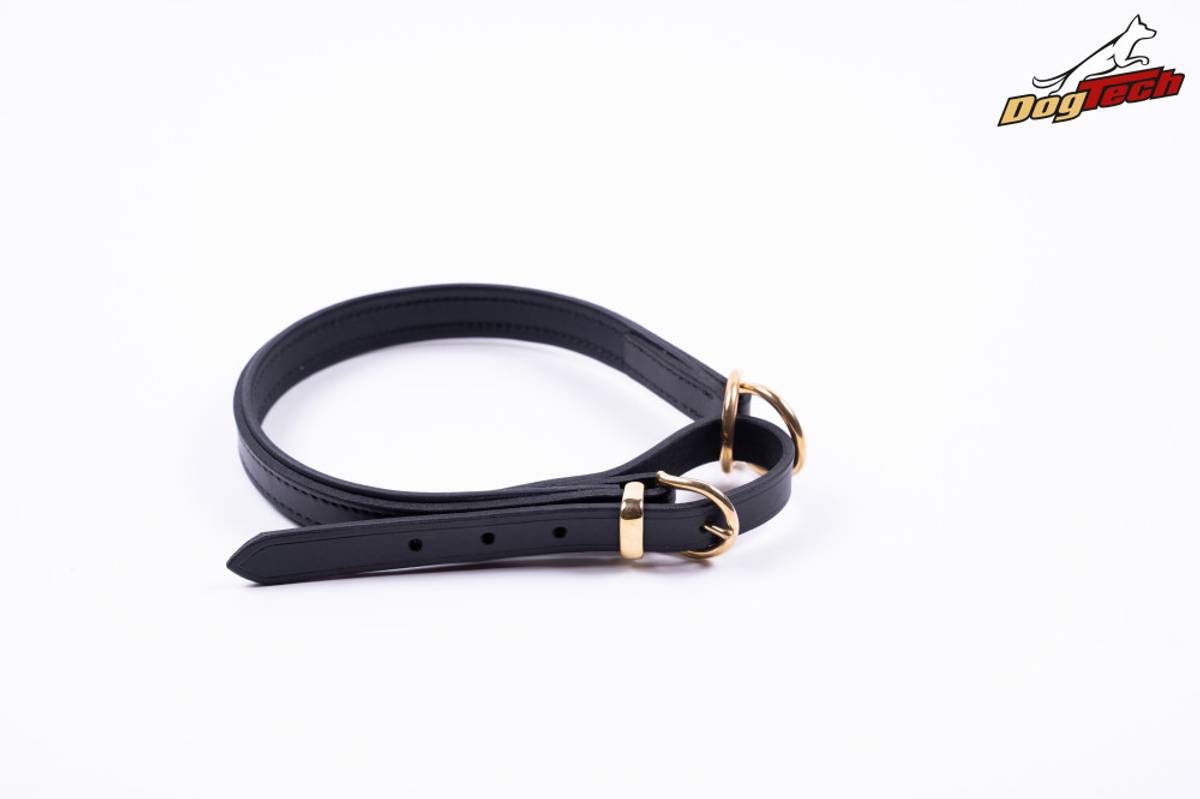 Dogtech lærhalsbånd strup 2cmx60cm